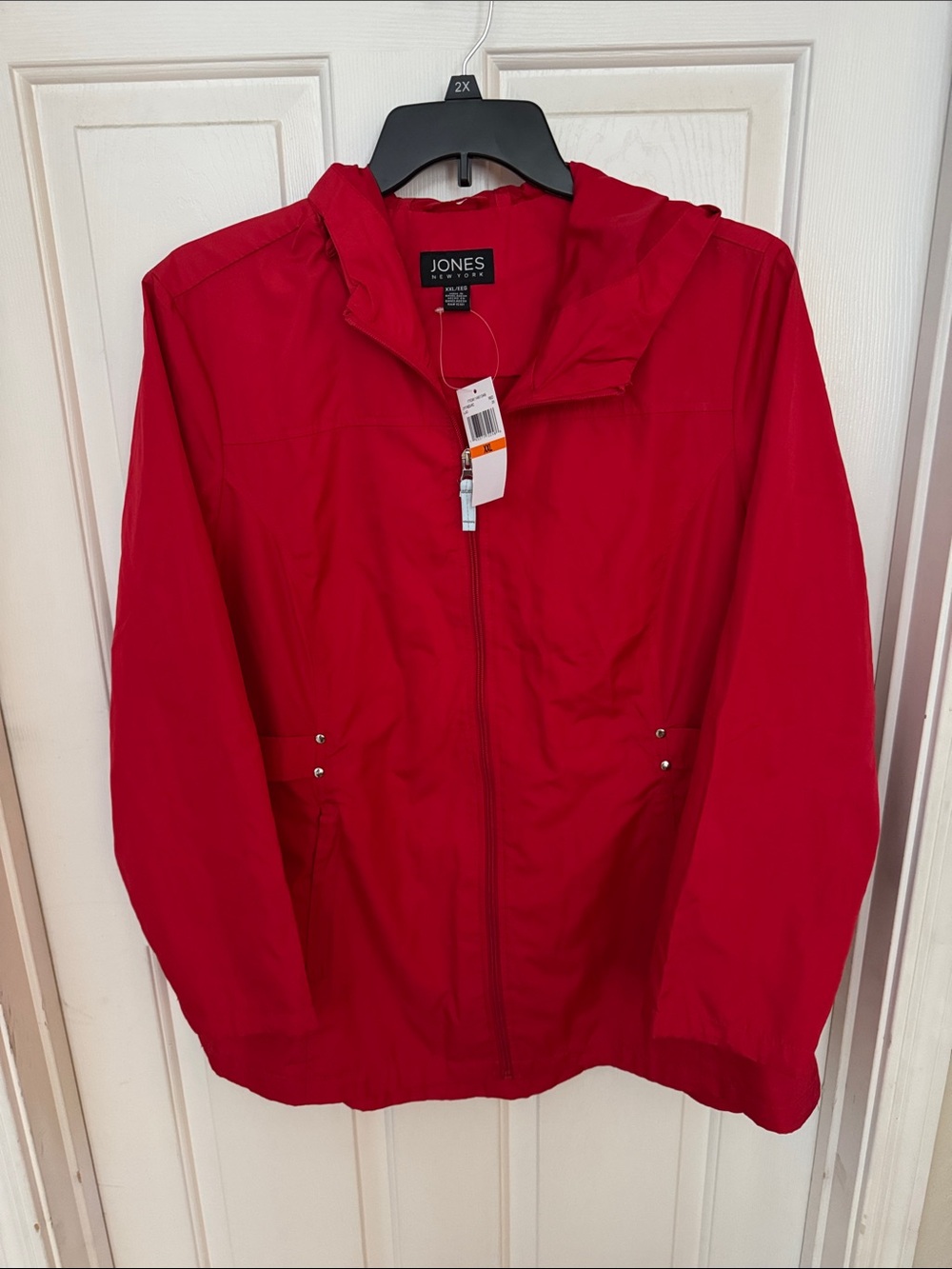 NWT 2XL Jones of New York lightweight hooded rain/wind jacket